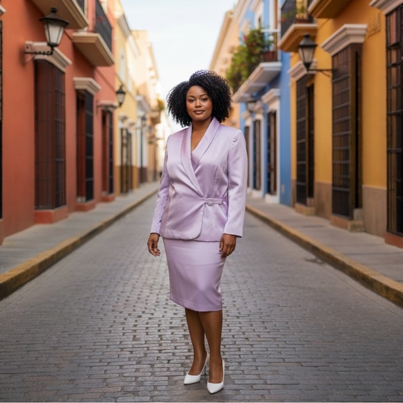 Kasper Dresses & Skirts - Kasper Lavender Women's Dress Suit
